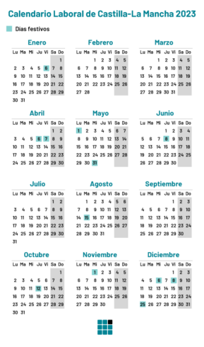 Calendario Laboral 2023 qué días son festivos en Castilla La Mancha