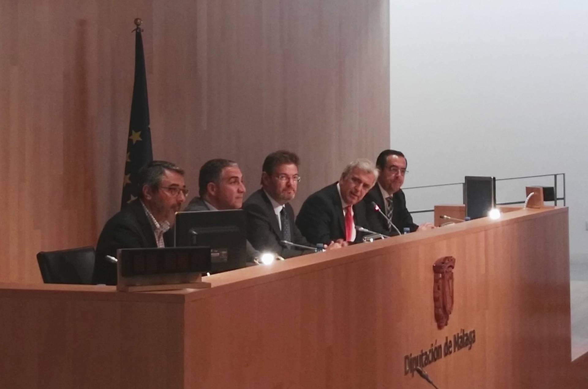 El ministro de Justicia, Rafael Catalá, en las XXVI Jornadas Nacionales de Jueces Decanos de Málaga.