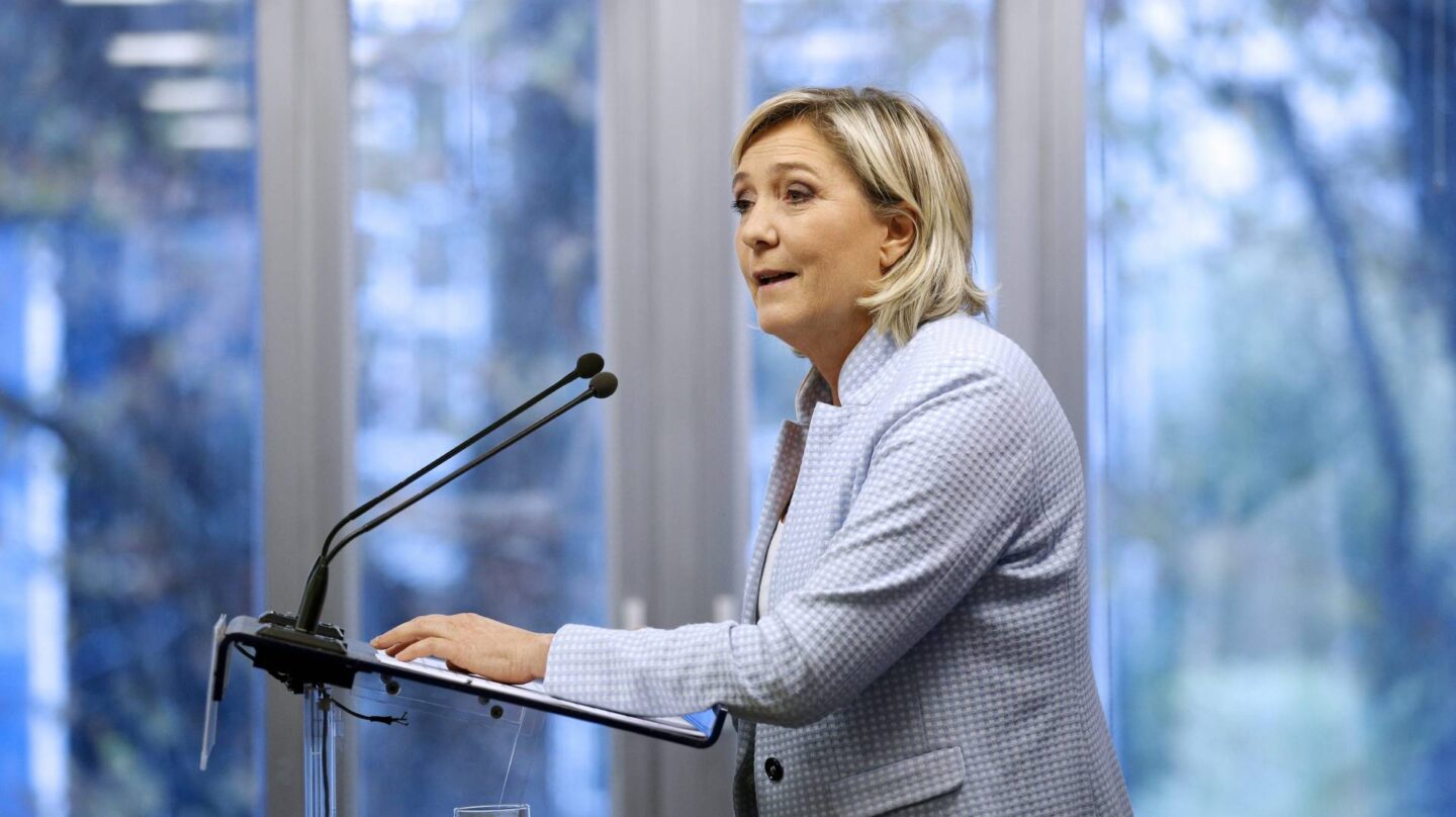 Marine Le Pen, líder del Frente Nacional, en una comparecencia esta semana ante la prensa.
