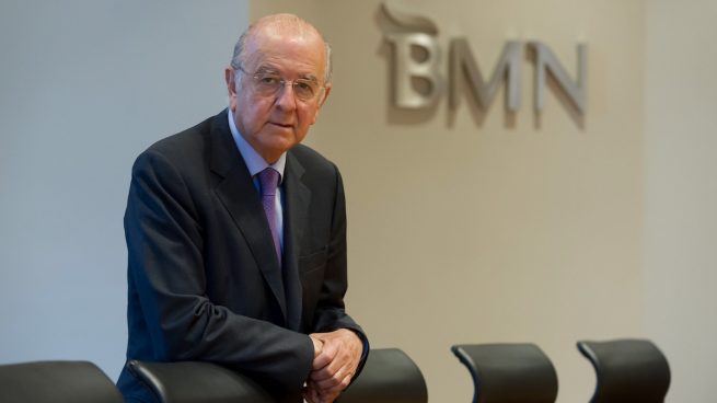 El presidente de BMN, Carlos Egea, en la sede de la entidad.