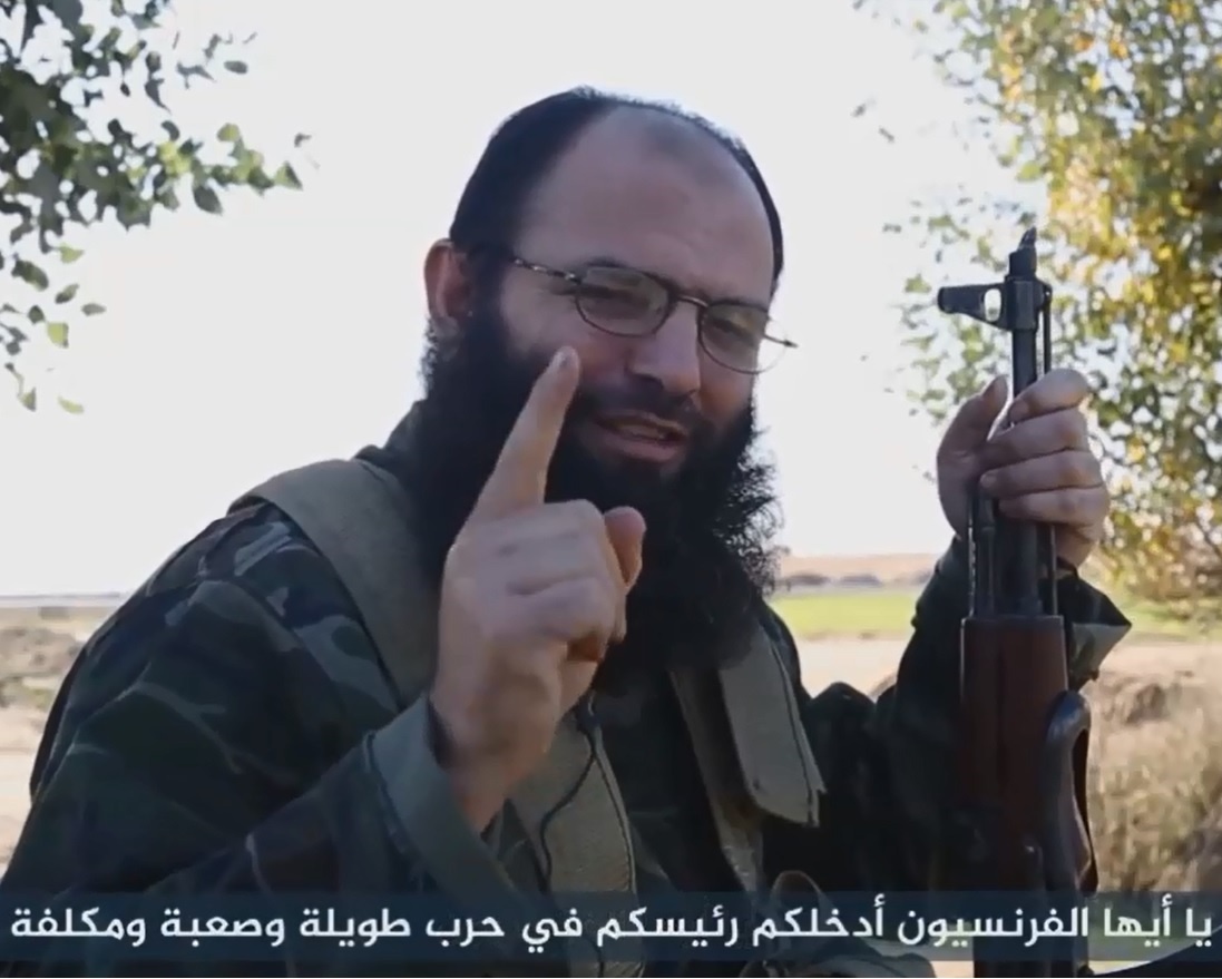 Captura de vídeo de un yihadista francés.