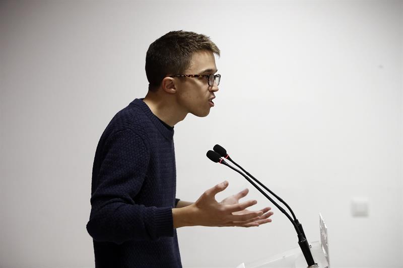 El secretario de organización política de Podemos, Íñigo Errejón, durante una intervención.