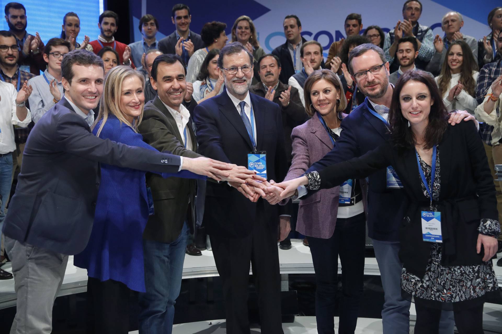 Rajoy y Cospedal con el Comité de Dirección del PP