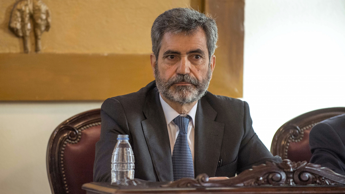 El presidente del Consejo General del Poder Judicial, Carlos Lesmes.