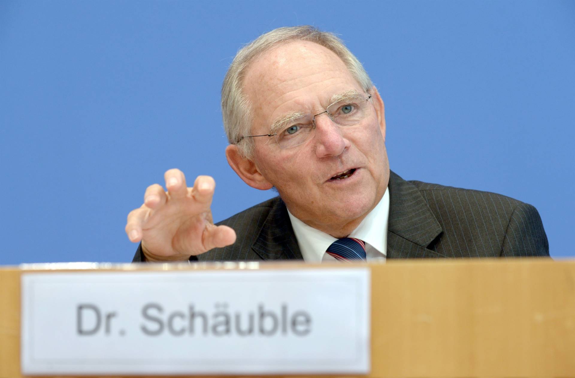 Wolfgang Schauble, ministro de Finanzas de Alemania.