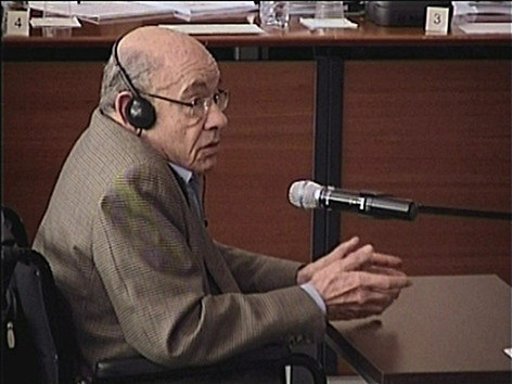 Fèlix Millet, durante una de sus declaraciones durante el juicio del caso Palau.