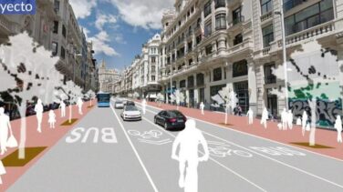 La futura Gran Vía será más peatonal y apenas tendrá carril bici
