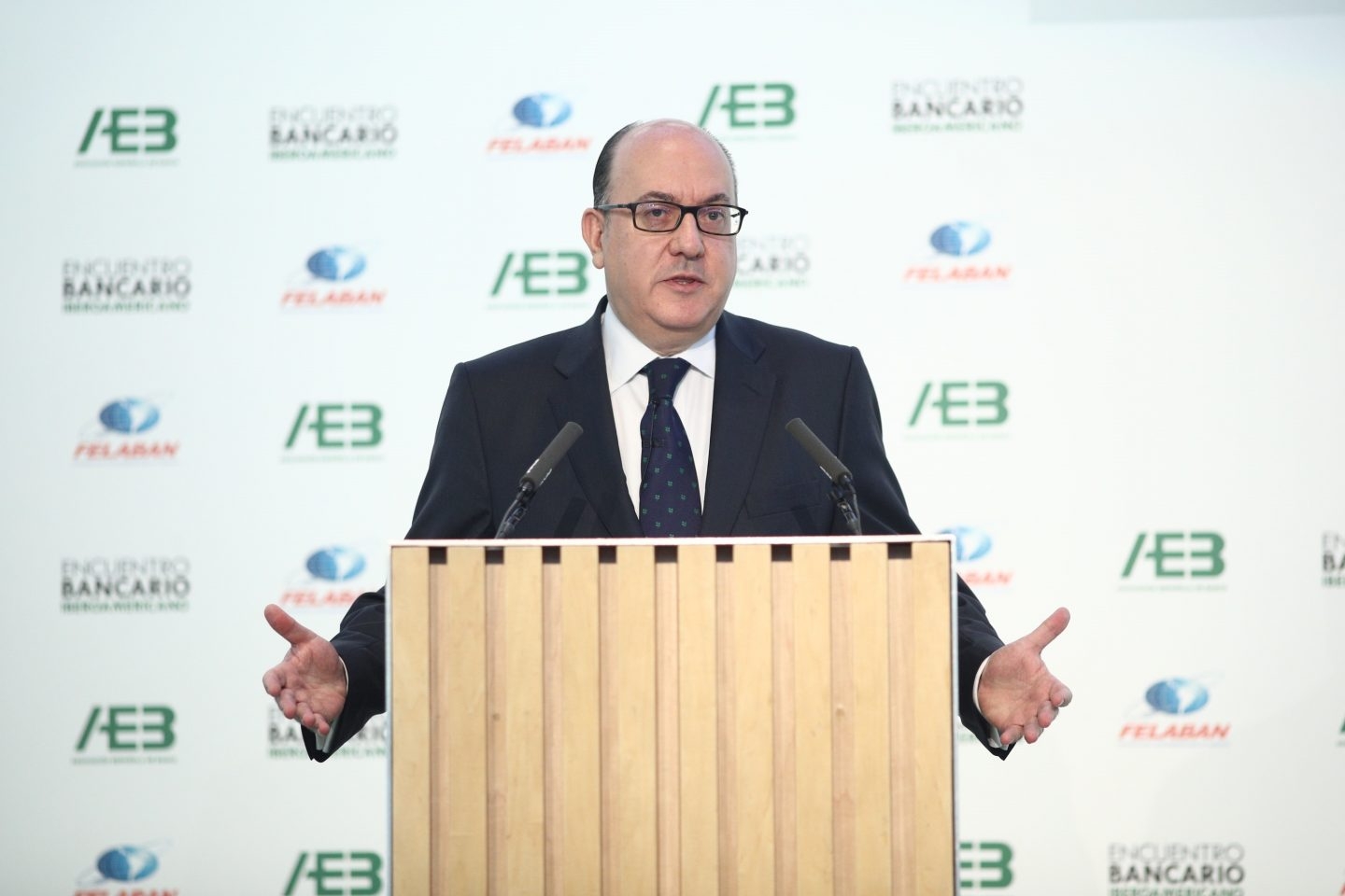 El presidente de la patronal bancaria AEB, José María Roldán.
