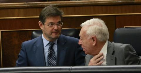 Catalá y Margallo cuando compartían escaño azul