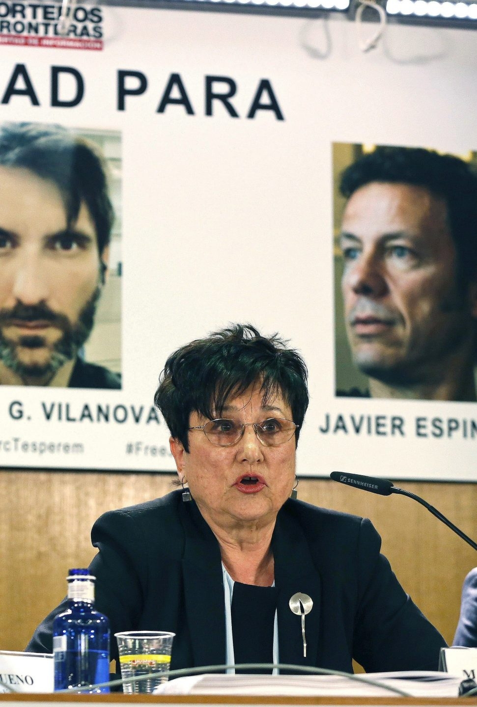 La presidenta de Reporteros Sin Fronteras en España, Malén Aznárez.