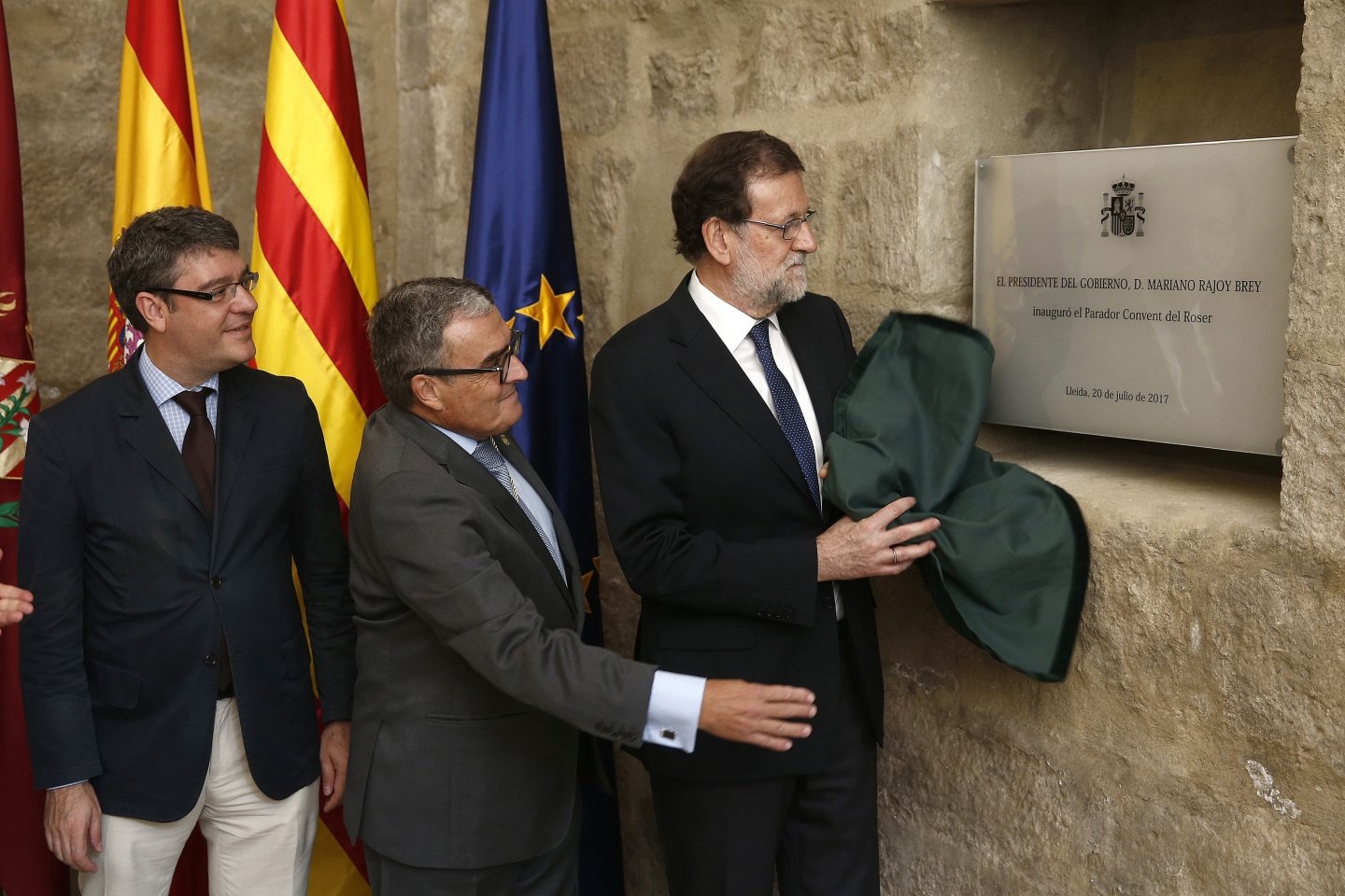 Rajoy inaugura el Parador de Lérida.