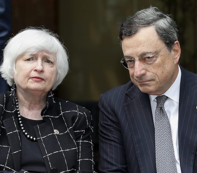 Draghi y Yellen se enfrentan al reto de desactivar una nueva guerra de divisas