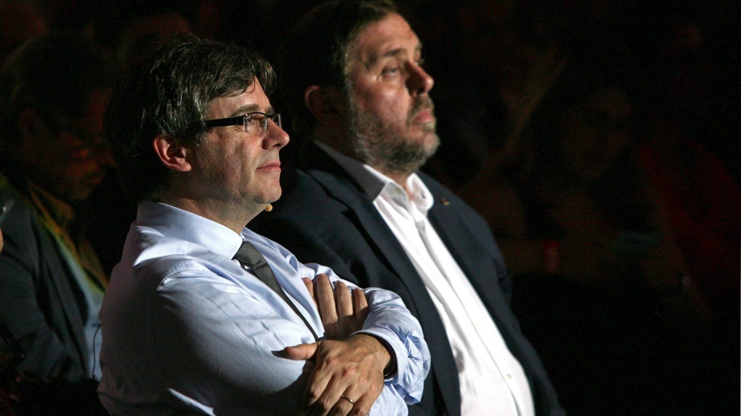 Carles Puigdemont y Oriol Junqueras, en su etapa al frente del 'Govern'.