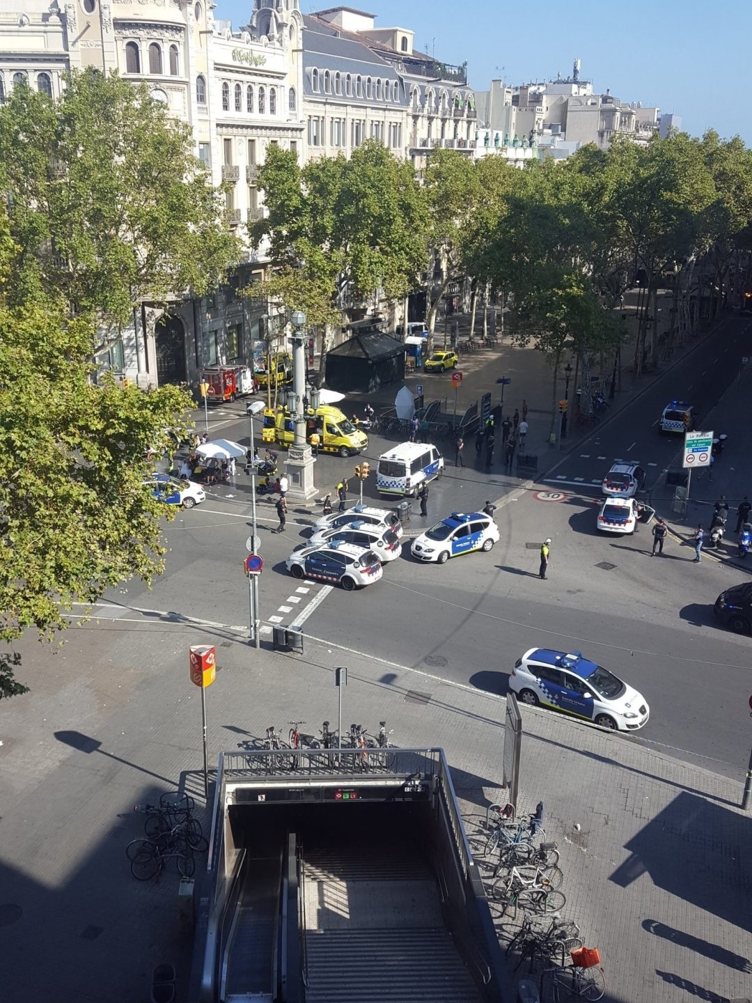 Atentado yihadista en la Rambla de Barcelona.