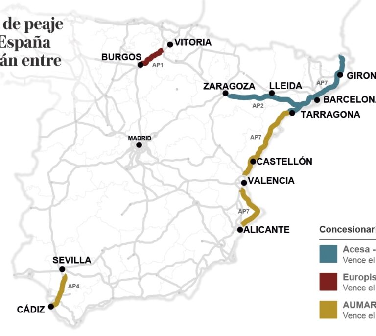 Cataluña quiere que 400 de los 630 km de peajes del Estado sean gratis en 2021