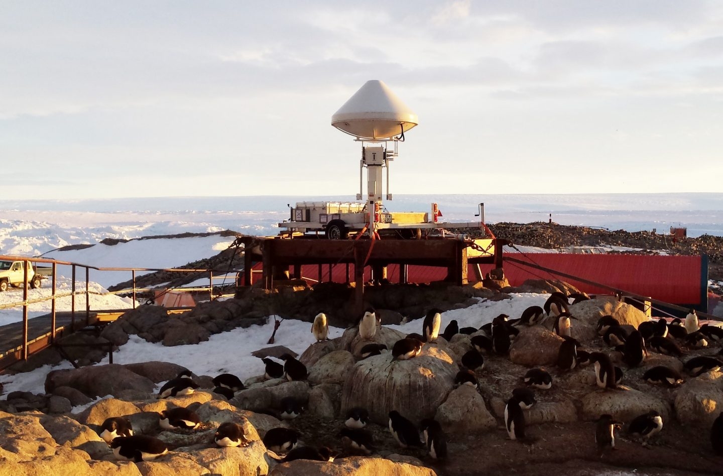 Estación científica de Durville en la Antártida