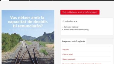 La Generalitat abre una nueva web registrada en el Reino Unido tras el cierre de referendum.cat