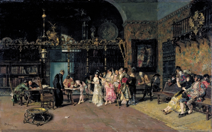 La vicaría Mariano Fortuny Óleo sobre tabla Hacia 1868-1870 Barcelona, Museu Nacional dArt de Catalunya