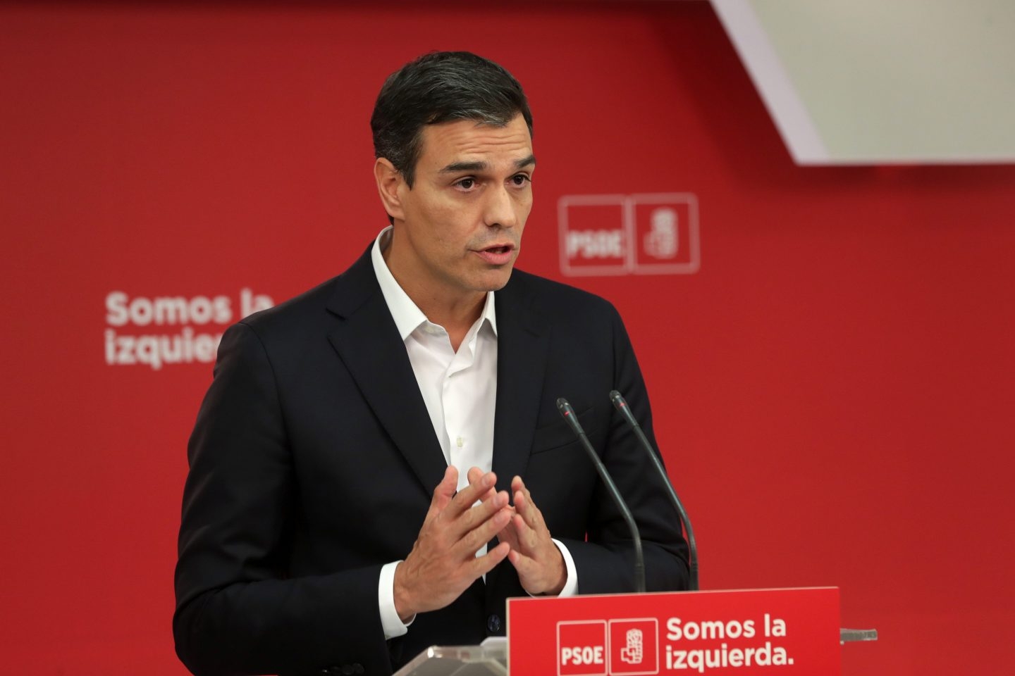 Referéndum 1-O: comparecencia de Pedro Sánchez.