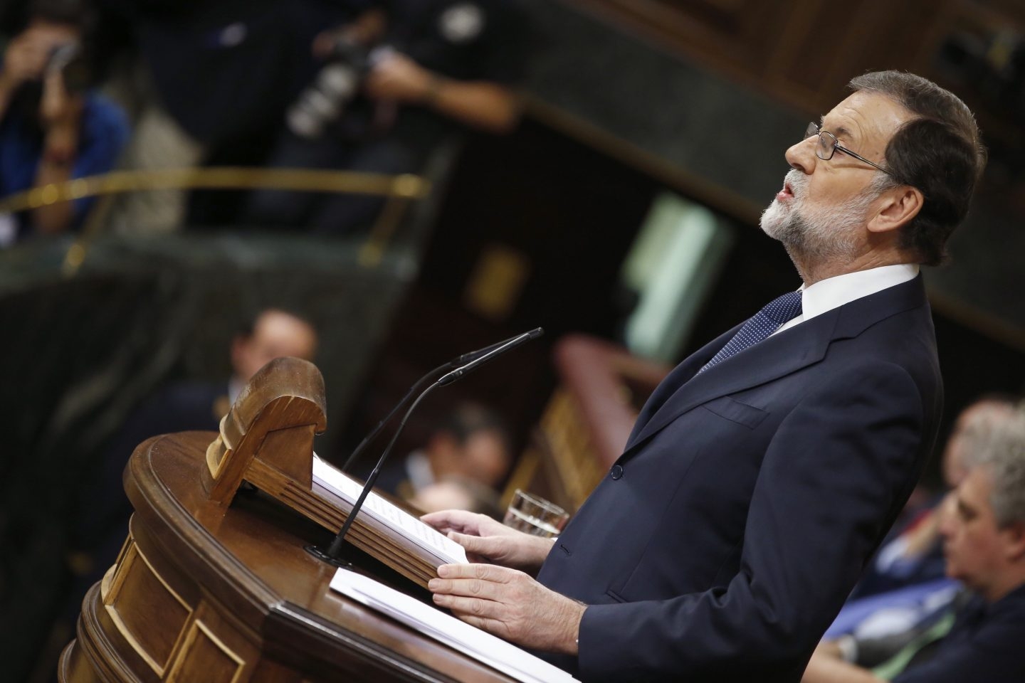 Mariano Rajoy explica al Congreso las medidas sobre Cataluña.