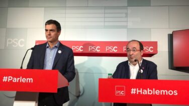 Pedro Sánchez y Josep Borrell se vuelcan en la campaña de Iceta