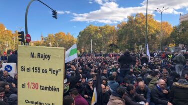 Amplio seguimiento de la huelga de taxistas con incidentes aislados en Madrid