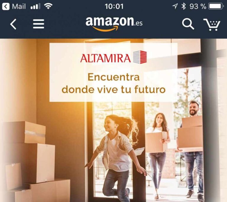 Altamira, la inmobiliaria de Santander y Apollo, vende viviendas en Amazon