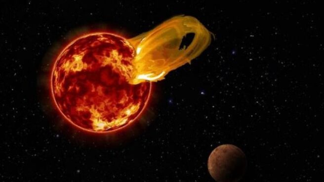 El planeta 'habitable' más próximo, arrasado por su estrella