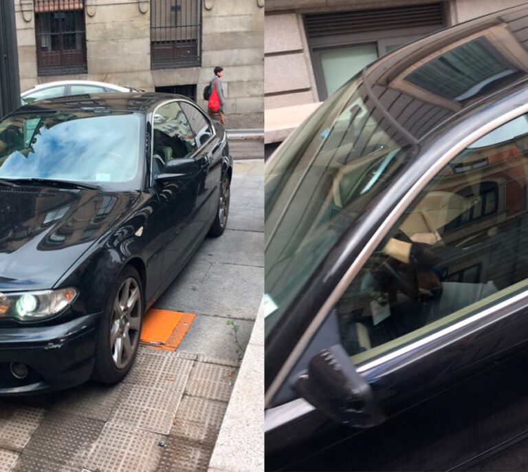 El diputado de Podemos que declara no tener coche entra al Congreso en un BMW