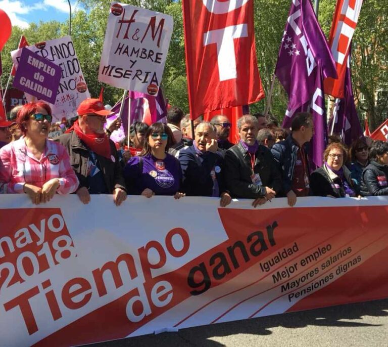 CCOO y UGT, a la conquista de la calle: convocan protestas ante el Banco de España y CEOE