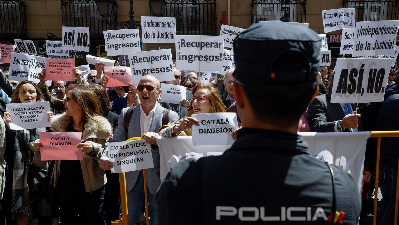 Huelga conjunta de jueces y fiscales en España para reclamar una Justicia del siglo XXI