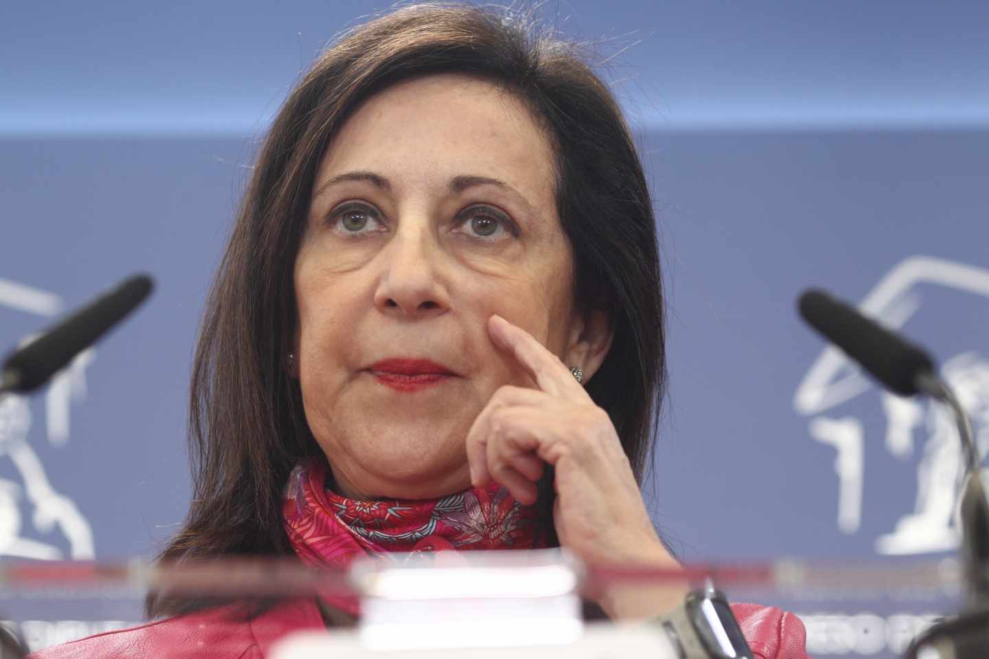 Margarita Robles, en una comparecencia pública en el Congreso de los Diputados.