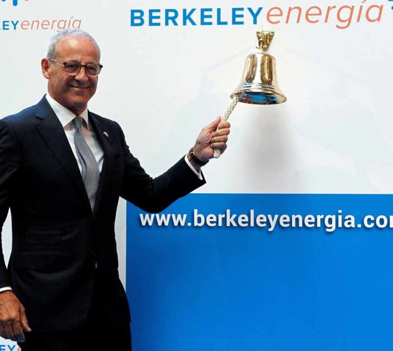 Berkeley Energía arrasa en su debut en la bolsa española: se dispara más del 50%