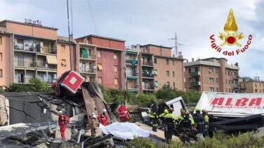 Atlantia se desploma un 5,4% en Bolsa tras el derrumbe del puente de Génova