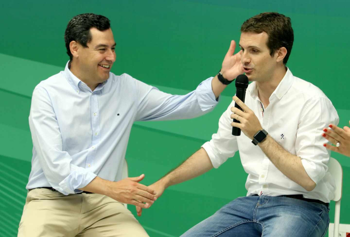 Juan Manuel Moreno y Pablo Casado