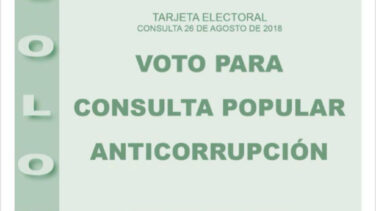 La lacra de la corrupción en Colombia llevada a referéndum