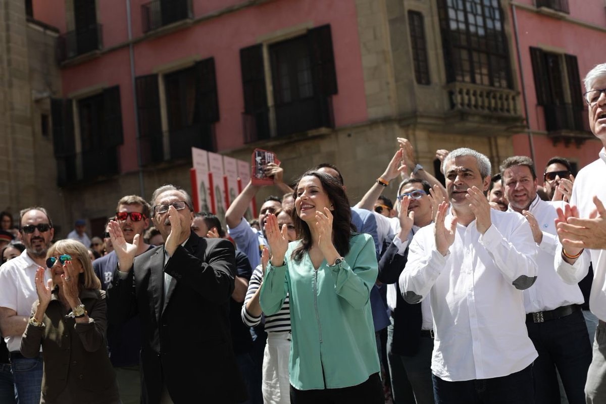 Inés Arrimadas, en una concentración de Cs.