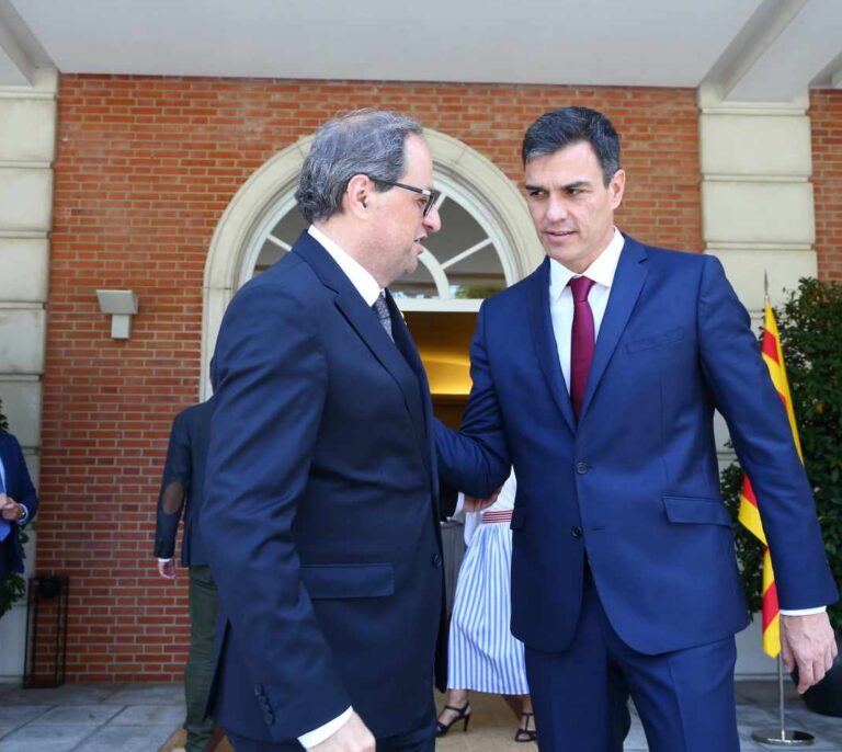 Pedro Sánchez se reunirá con Torra en la Generalitat en pleno "otoño caliente"