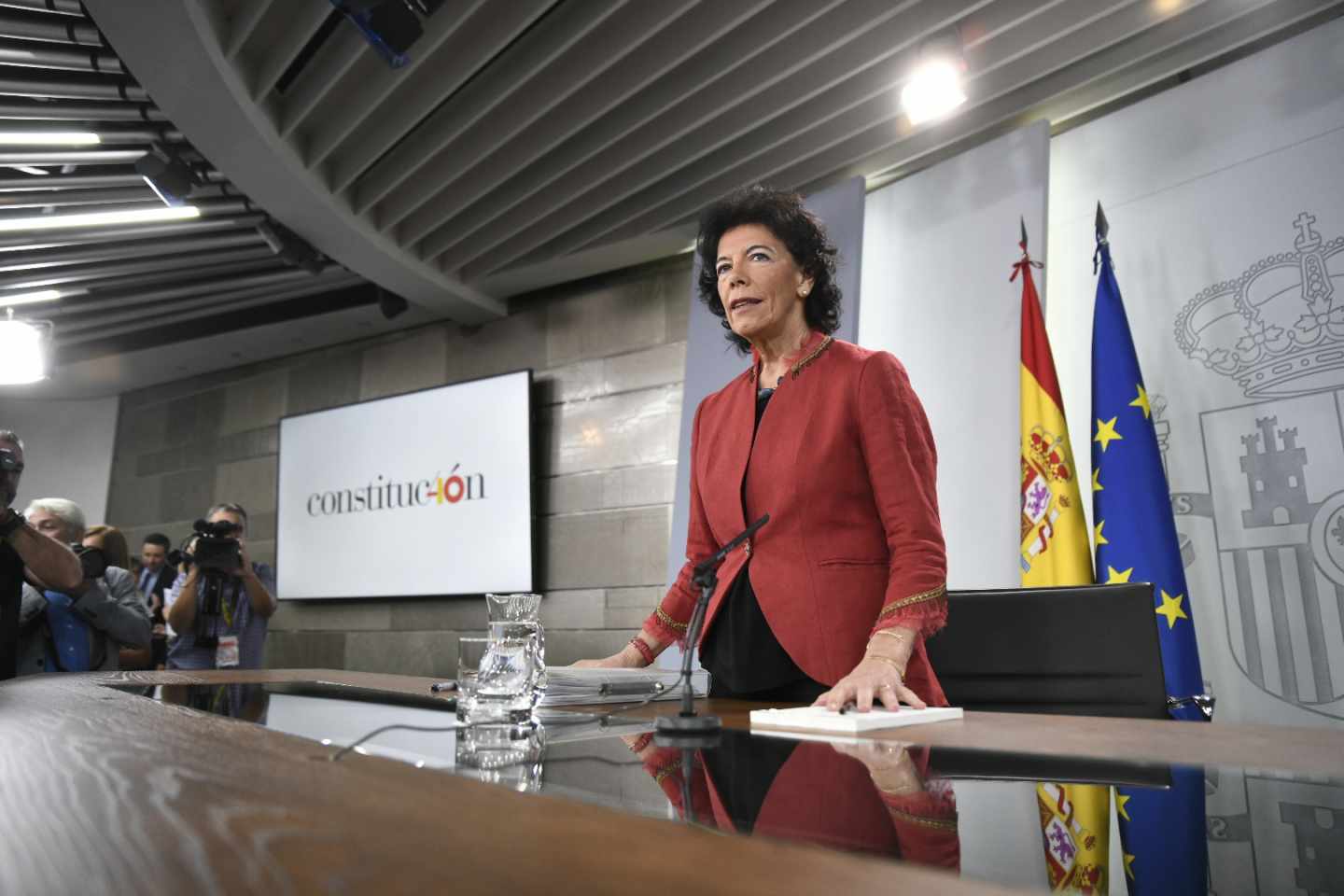 La portavoz ministra del Gobierno, Isabel Celaá.