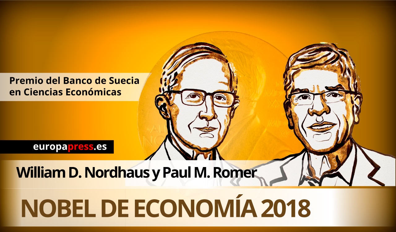 Premios Nobel de Economía 2018.