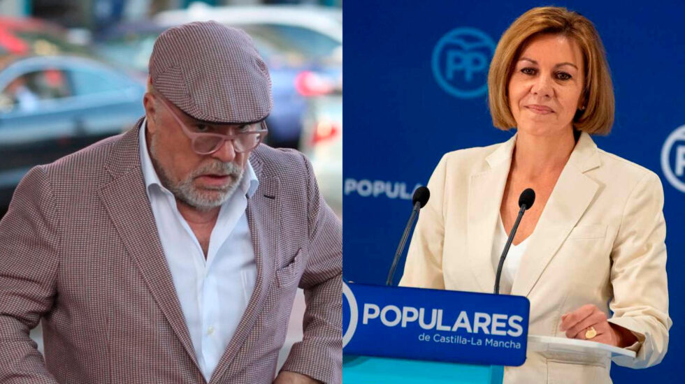 El comisario ya jubilado José Manuel Villarejo y María Dolores de Cospedal, ex secretaria general del PP.