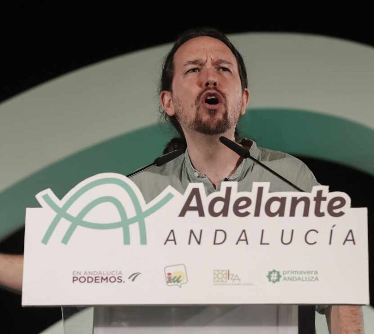 Iglesias tapa el fracaso de Adelante Andalucía llamando a la "alerta antifascista"