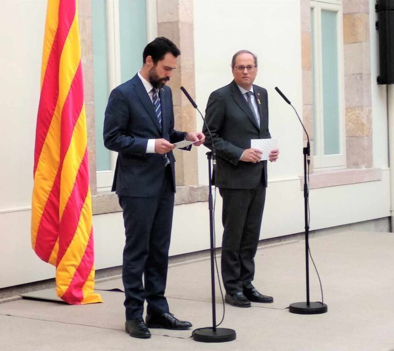 Torra recrimina a Sánchez que la postura de la Abogacía "no es un gesto, es un desprecio a los presos"