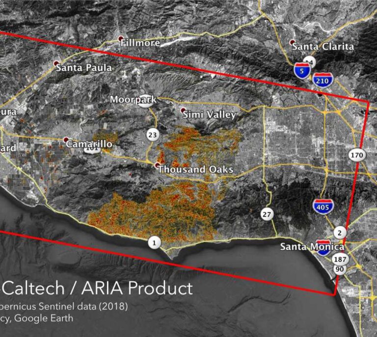 Los incendios de California desde el espacio