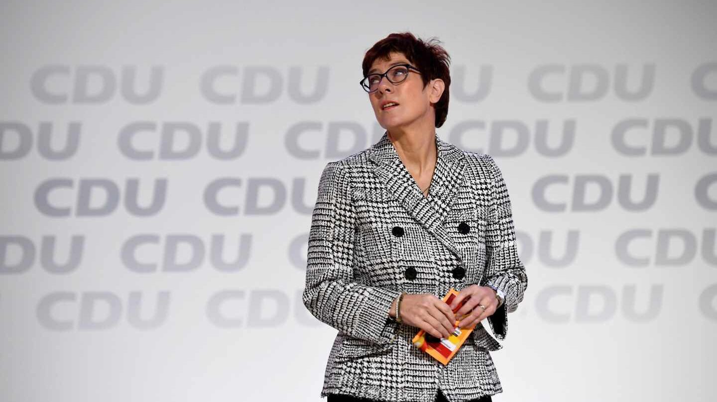 Annegret Kramp-Karrenbauer, hasta ahora secfretaria general de la CDU, en Hamburgo.