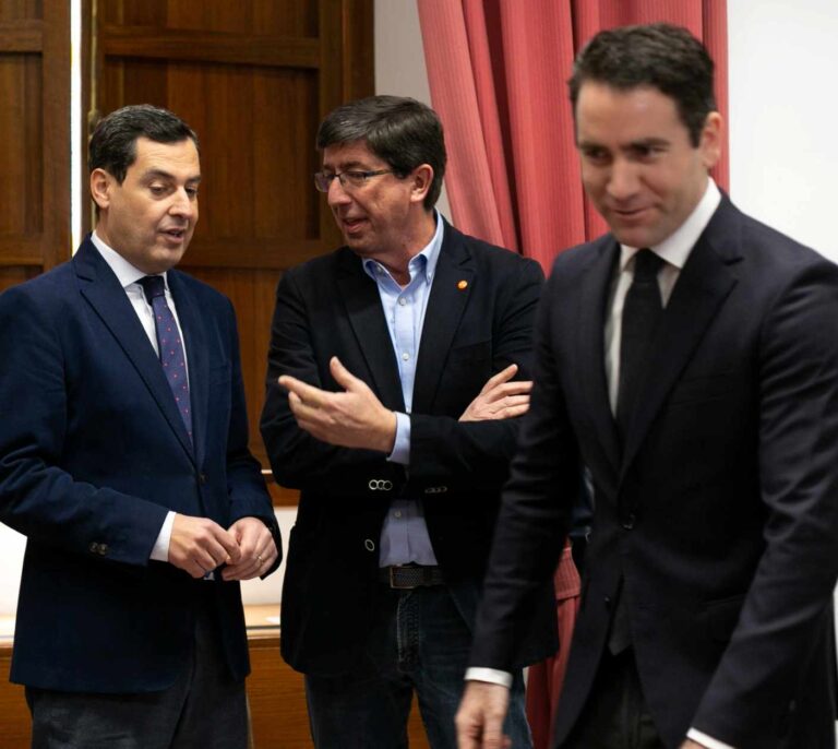 PP y Cs pactan que Vox esté presente en la Mesa del Parlamento para que Moreno sea presidente