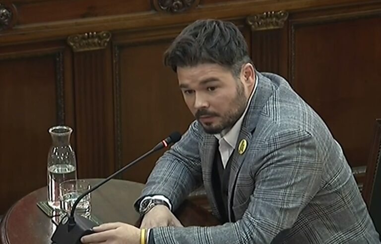 Las cinco respuestas estrambóticas de Rufián sobre la violencia el 20-S y el 1-O