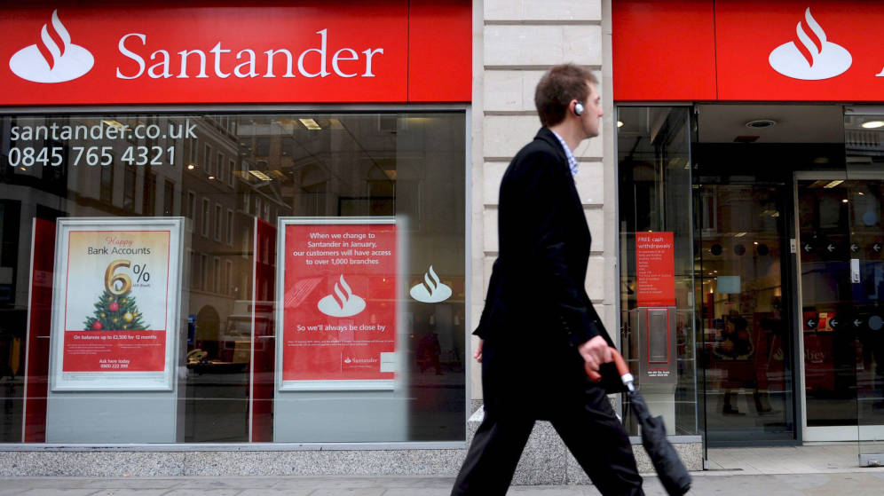 Oficina de Santander UK, en Londres.