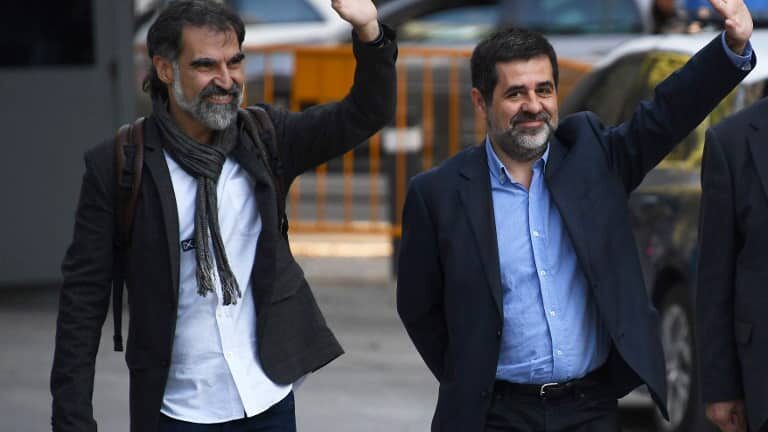 Jordi Sánchez y Jordi Cuixart que fueron condenados en la sentencia del 'procés'