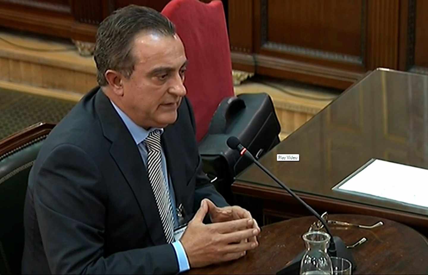 El comisario de los Mossos Manel Castellví, en el Supremo.